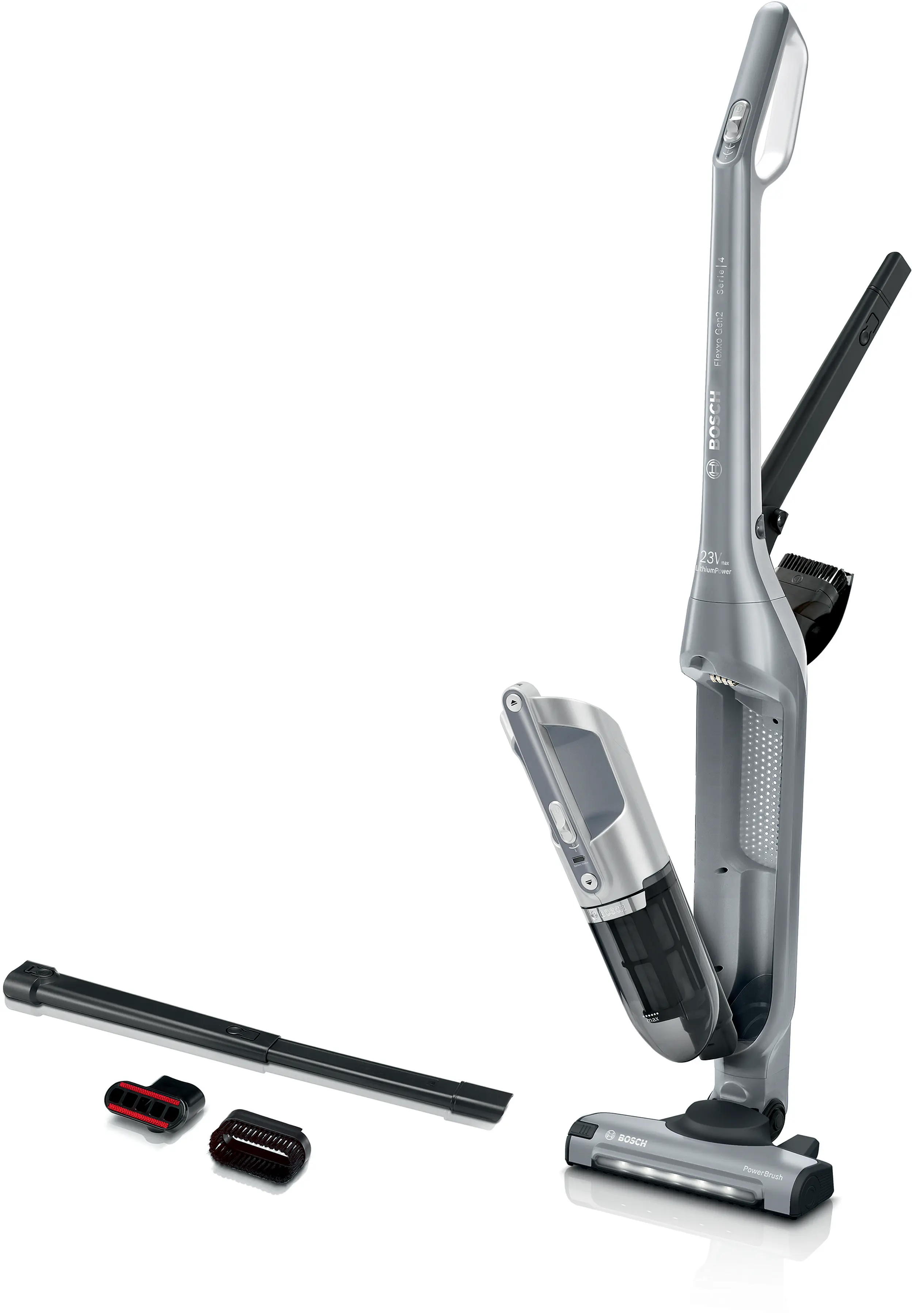Serie 4 Draadloze steelstofzuiger Flexxo Gen2 23Vmax Zilver