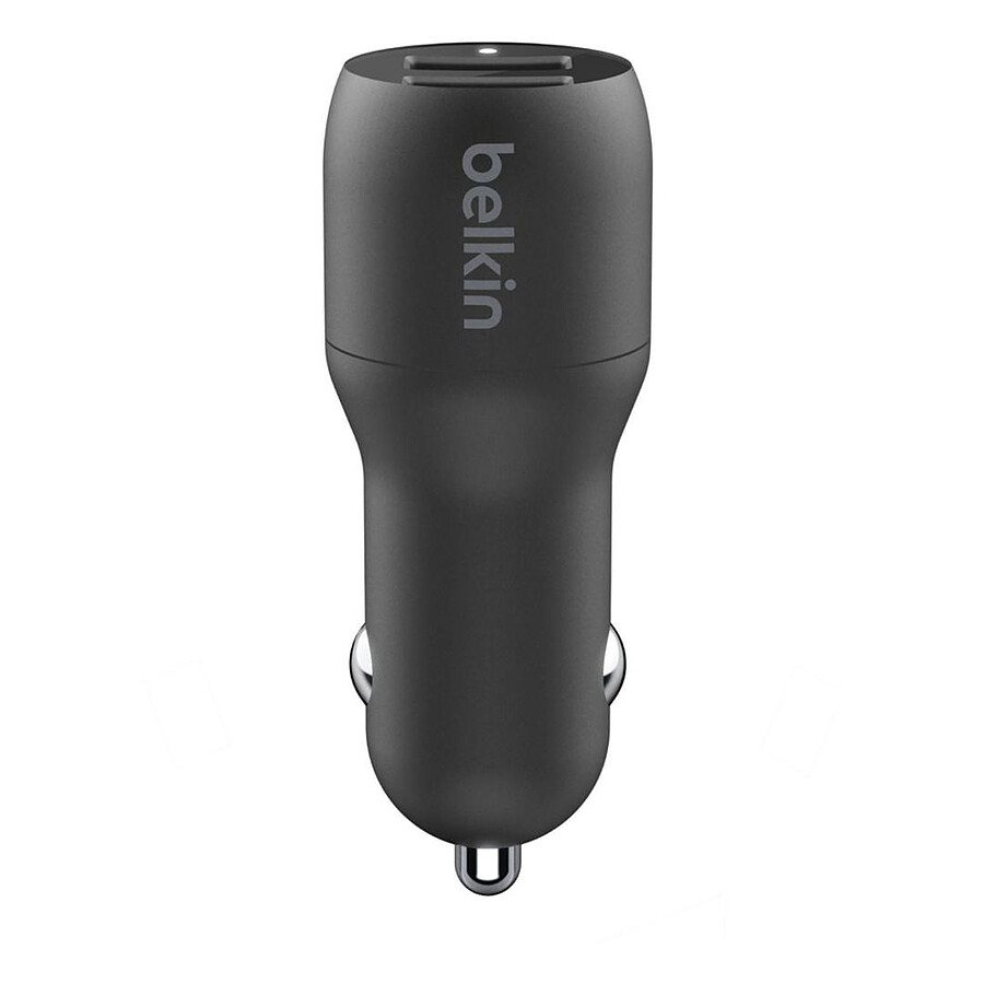 Belkin chargeur voiture double - USB A - 24W + Câble USB-A vers USB-C (1 m)