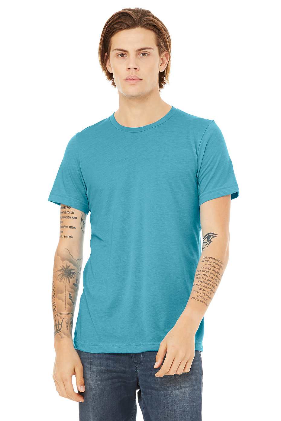 Bella Canvas BE3413 - T-SHIRT HOMME TRIBLEND COL ROND