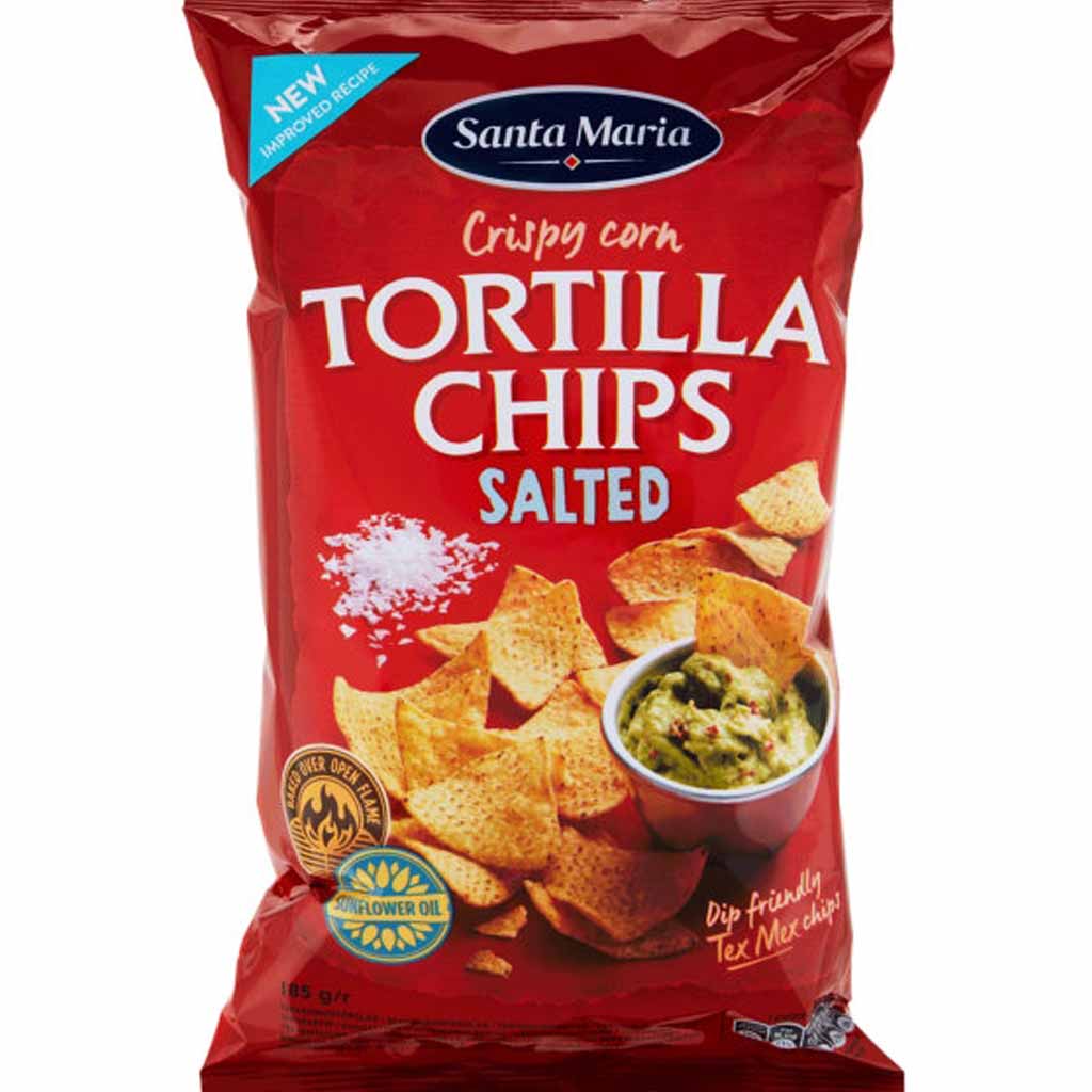 Santa Maria Tortilla Chips Salted 185g MHD:3.2.25
