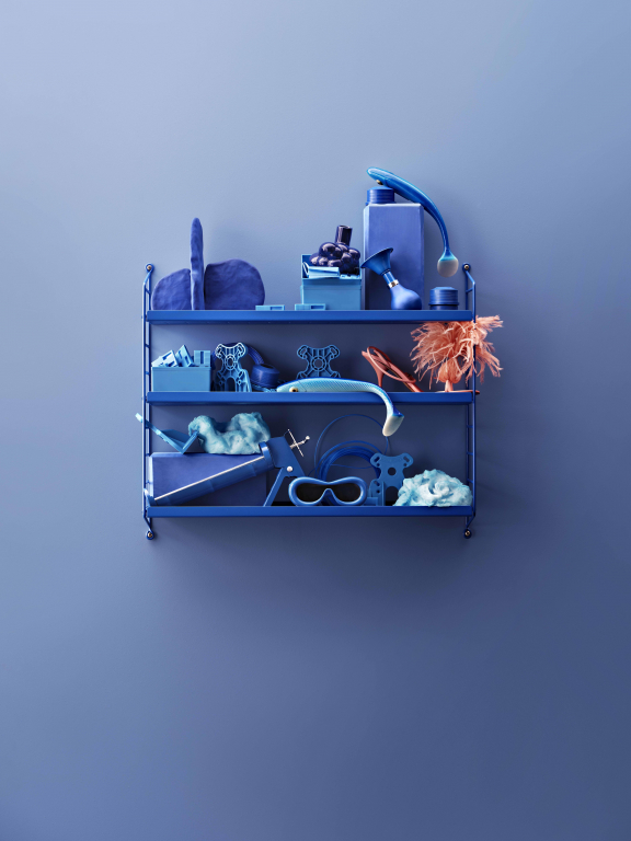 String Furniture Pocket wandkast metaal wit