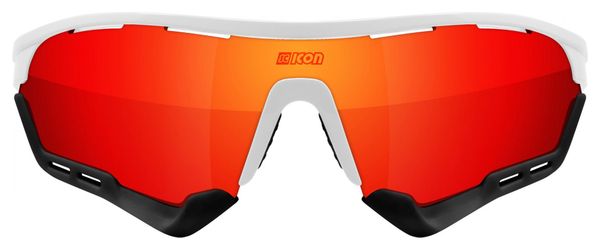 Scicon Sports Aerotech SCN PP Lunettes De Soleil De Performance Sportive (Scnpp Multimorror Rouge/Luminosité Blanche)