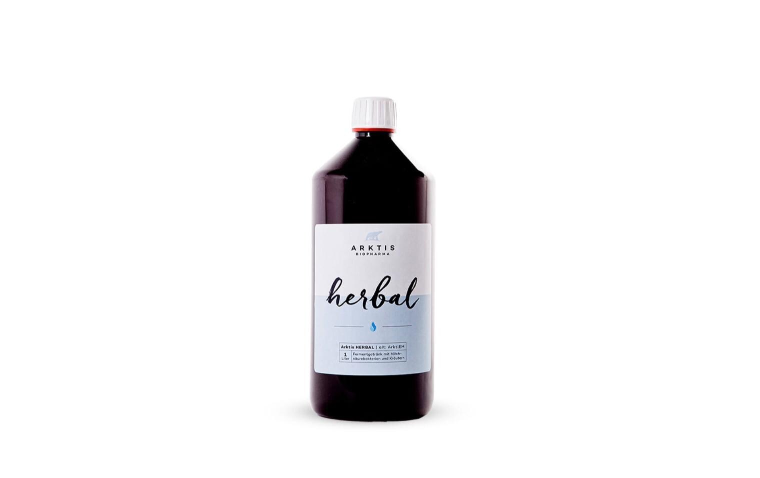Herbal Fermentgetränk 1 lVegane Nahrungsergänzung mit Milchsäurebakterien und Kräutern