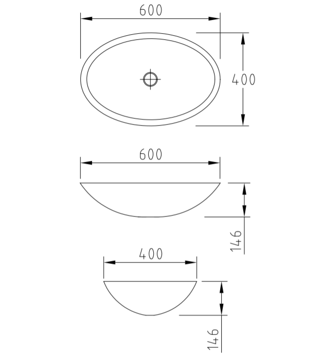 Minnor Fastuosa waskom bamboe 60x40x14.6cm