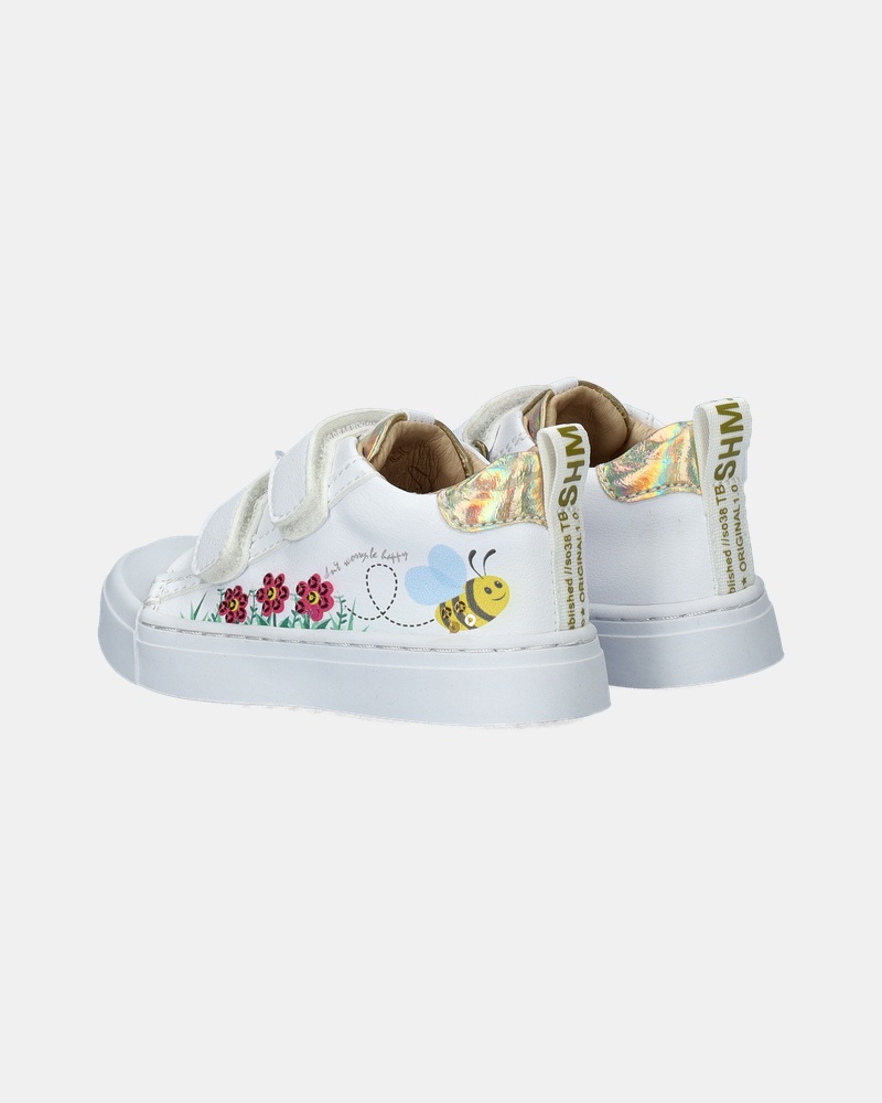 Shoesme Klittenbandschoenen  - wit