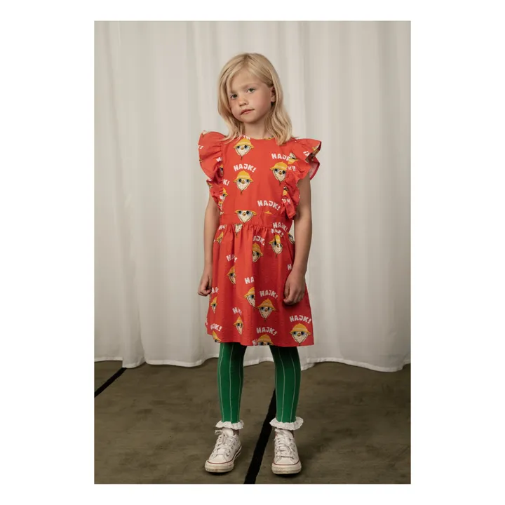 Mini Rodini Legging Rayure Coton Bio | Vert