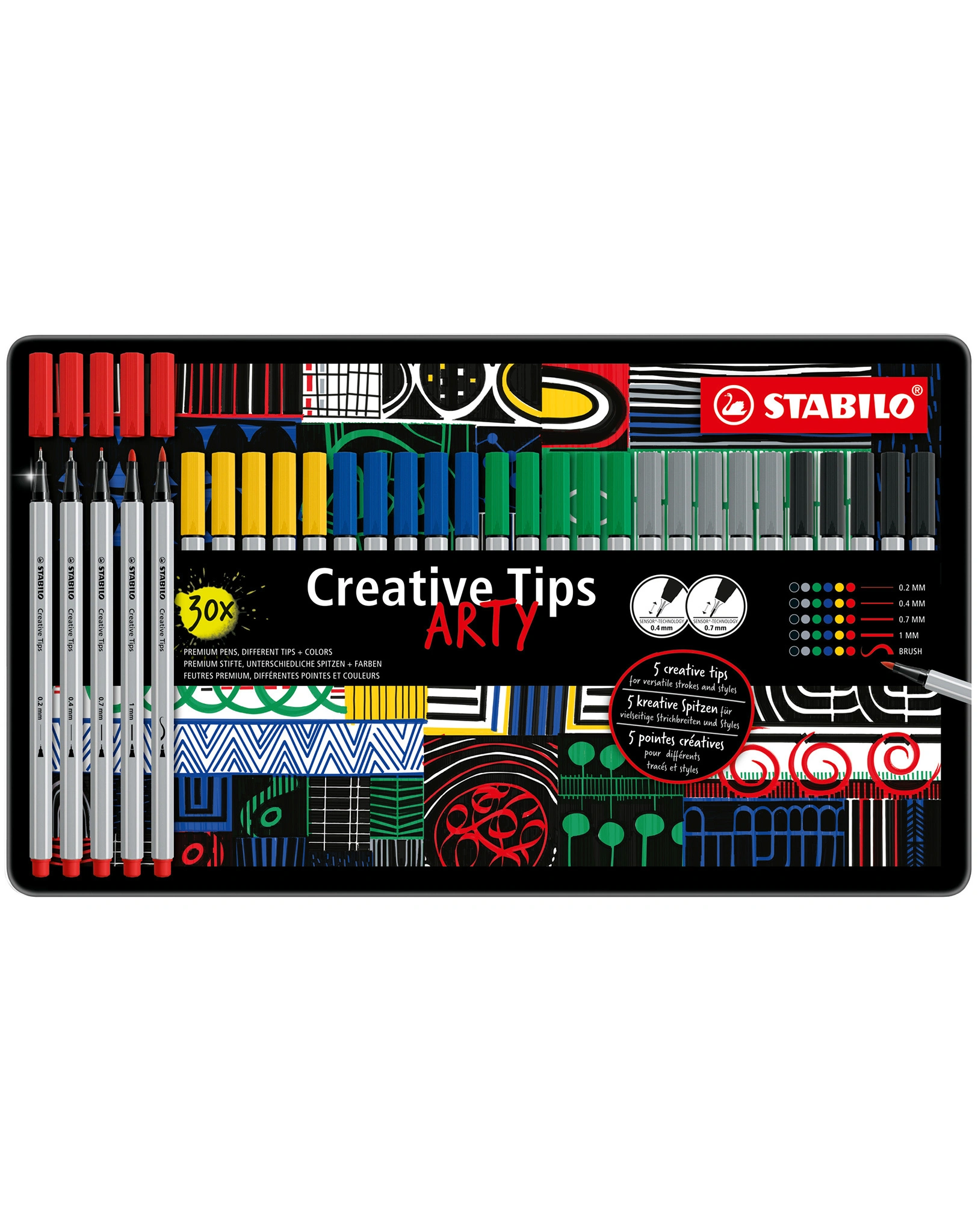 Filzstift STABILO® Creative Tips ARTY CLASSIC 30er-Pack