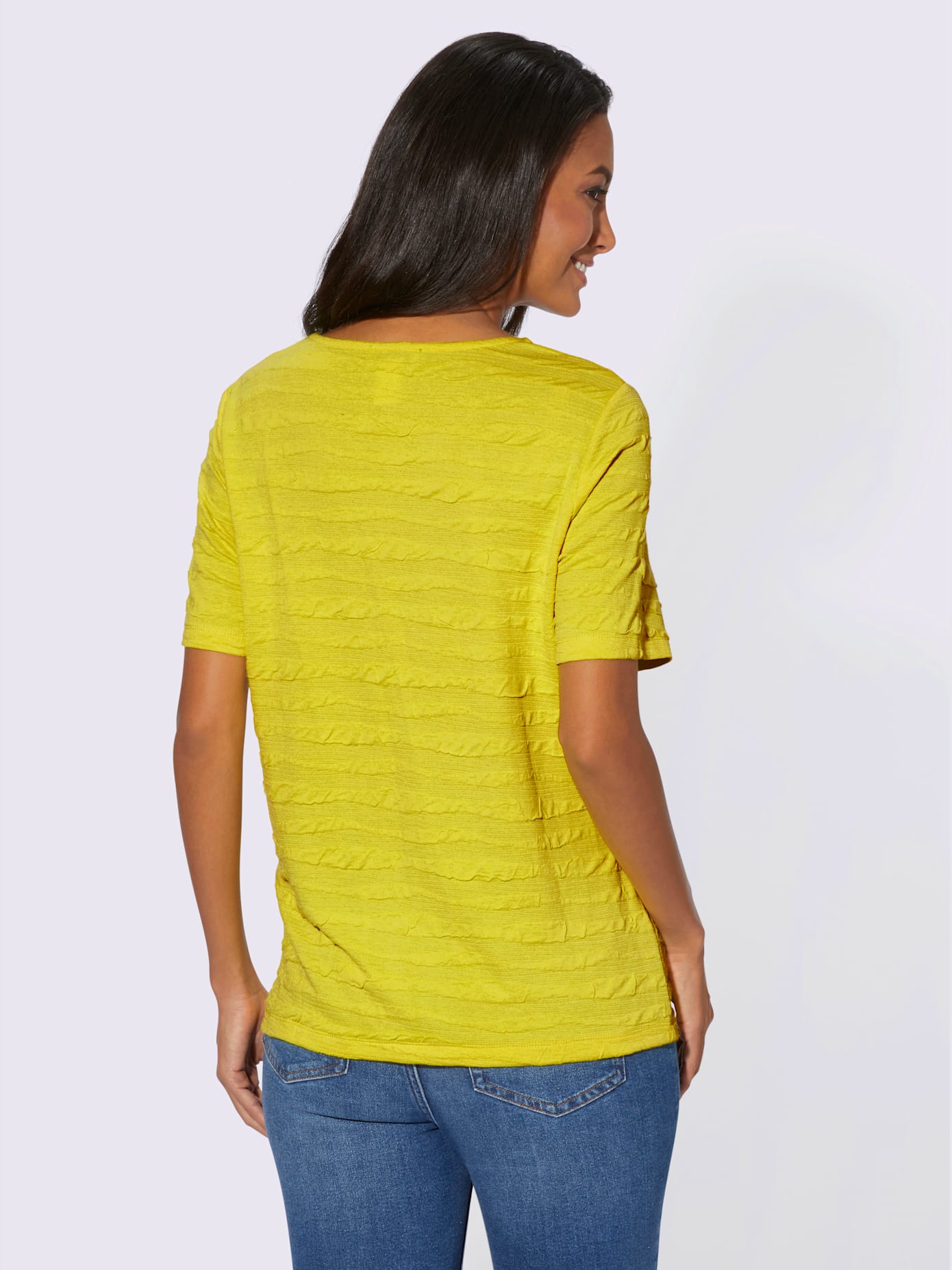 T-shirt à manches courtes structure jacquard