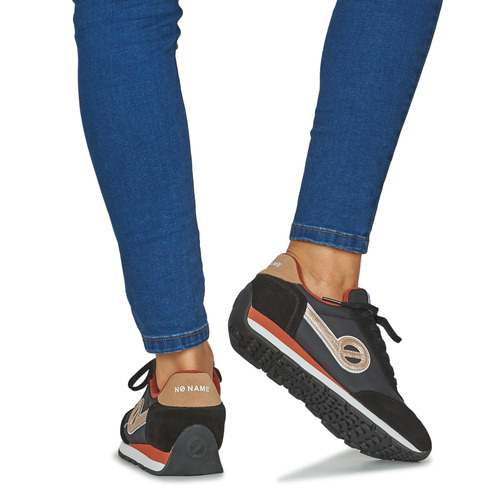No Name - CITY RUN JOGGER - Noir / Orange