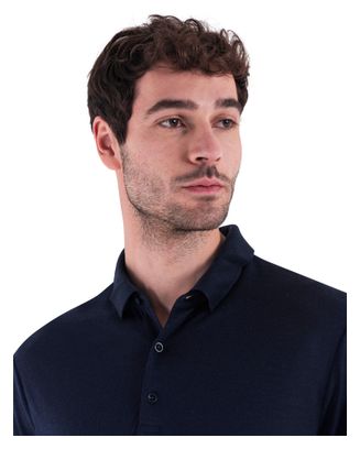 Polo Manches Courtes Icebreaker Merino 150 Tech Lite III Bleu
