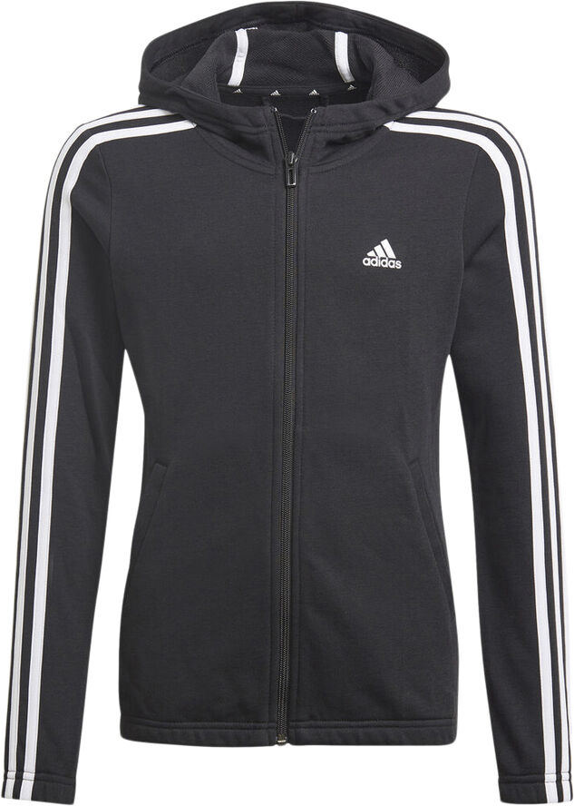 adidas Essentials 3-Stripes hættetrøje Sort
