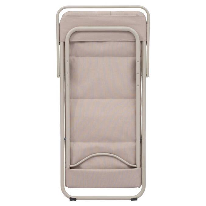 Chilienne de jardin empilable pliable MIRAEL Lin / Argile