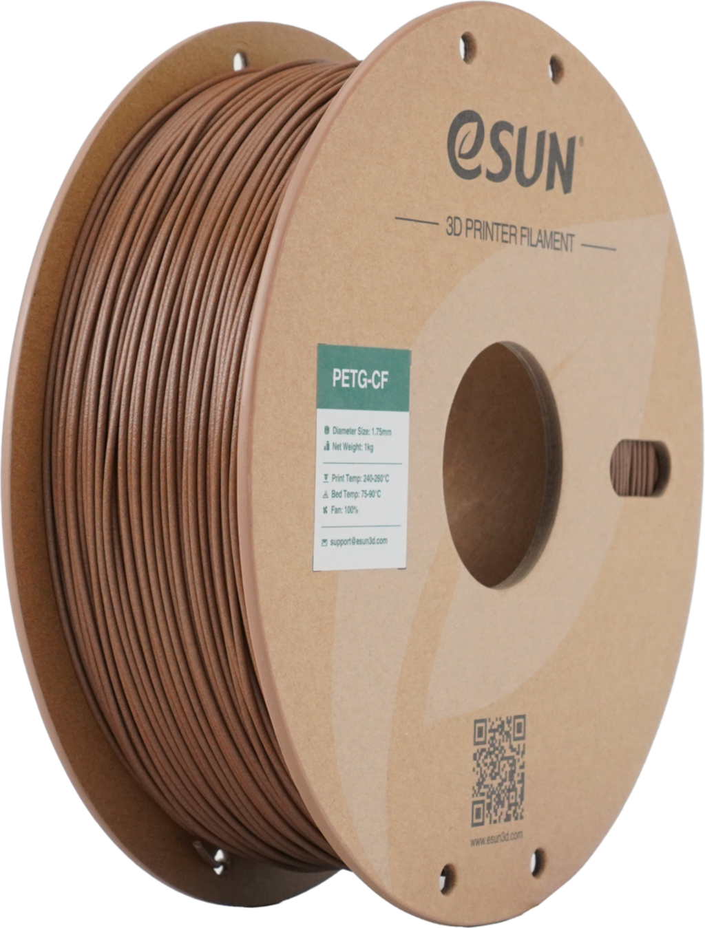 eSUN  PETG-CF Antique Brass, 1,75 mm / 1000 g    PETG mit Kohlefasern
