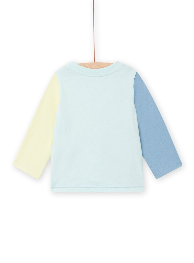 T-shirt tricolore motifs tigre fantaisie bébé garçon