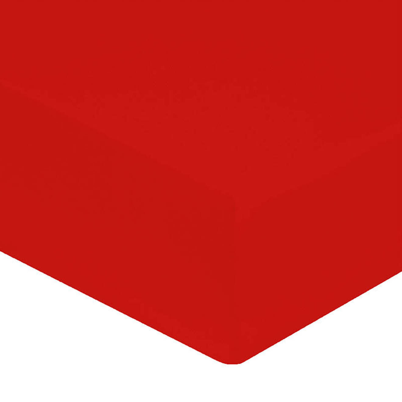 United by PDC Drap housse 100% Percale de Coton bonnet 30 cm rouge