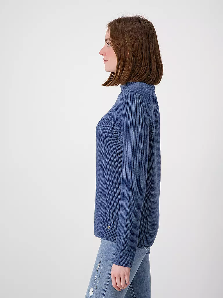 MONARI Rollkragenpullover blau