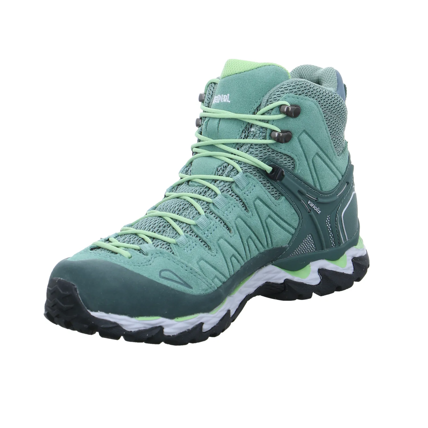 MEINDL Wander- Bergschuh Damen Pastelgrün Leder  Gore-Tex