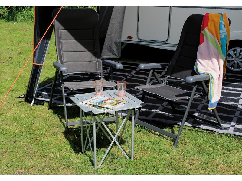 Eurotrail Campingtisch Burzet mit rollbarer Tischplatte 52 Campingtisch