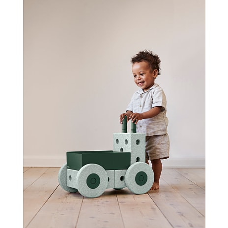 MODU 3-i-1 gåvogn - Ocean Mint / Forest Green