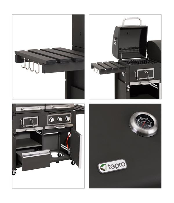 tepro Kohle-Gas-Kombigrill Toronto