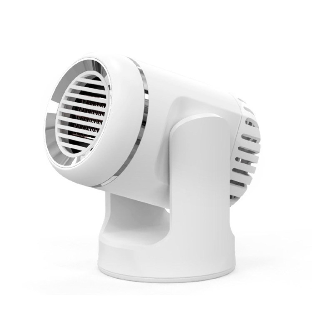 (130W) 2in1 Auto Zusatz Heizung / Kühler Heizlüfter Elektrischer KFZ Entfroster für Zigarettenanzünder - Weiss