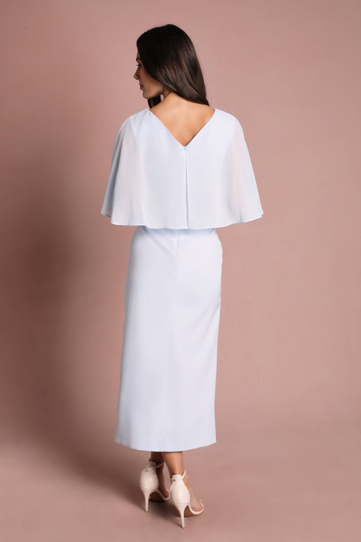 Coast Robe Crayon Avec Cape En Mousseline