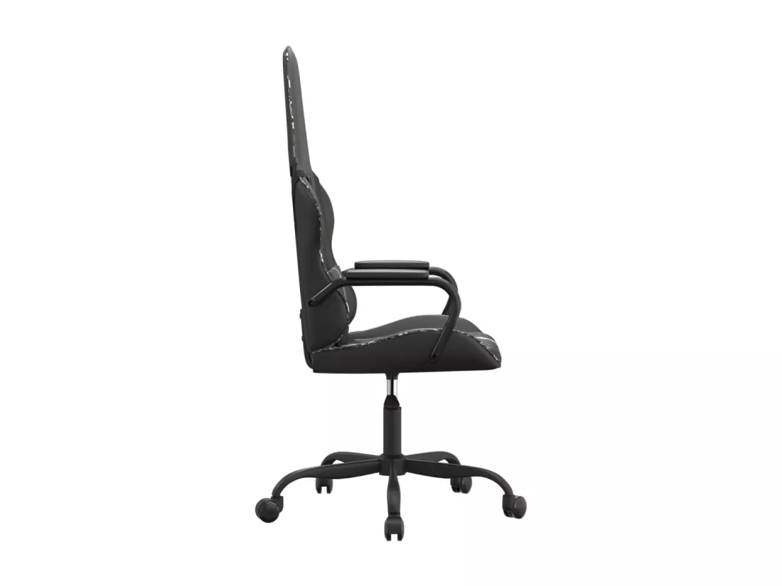 Chaise de jeu Noir et camouflage Similicuir