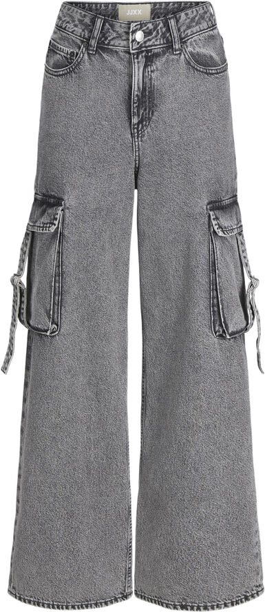 JJXX JXTOKYO WIDE CARGO MW JEANS DNM Grey denim