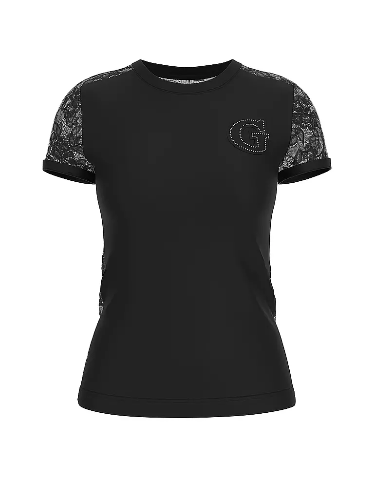 GUESS T-Shirt schwarz