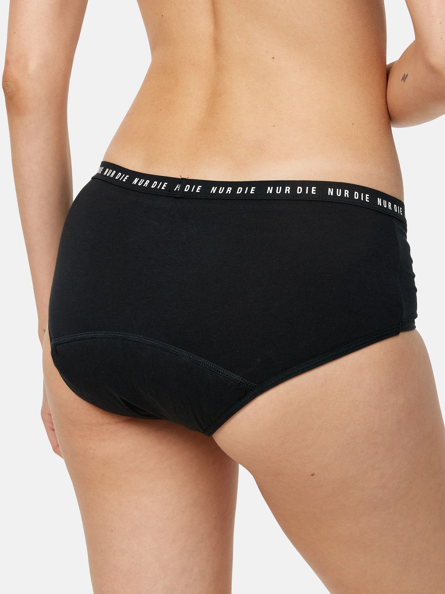 NUR DIE Doppelpack Periodenunterwäsche Alles Geregelt Panty normal - schwarz - Größe 36-38