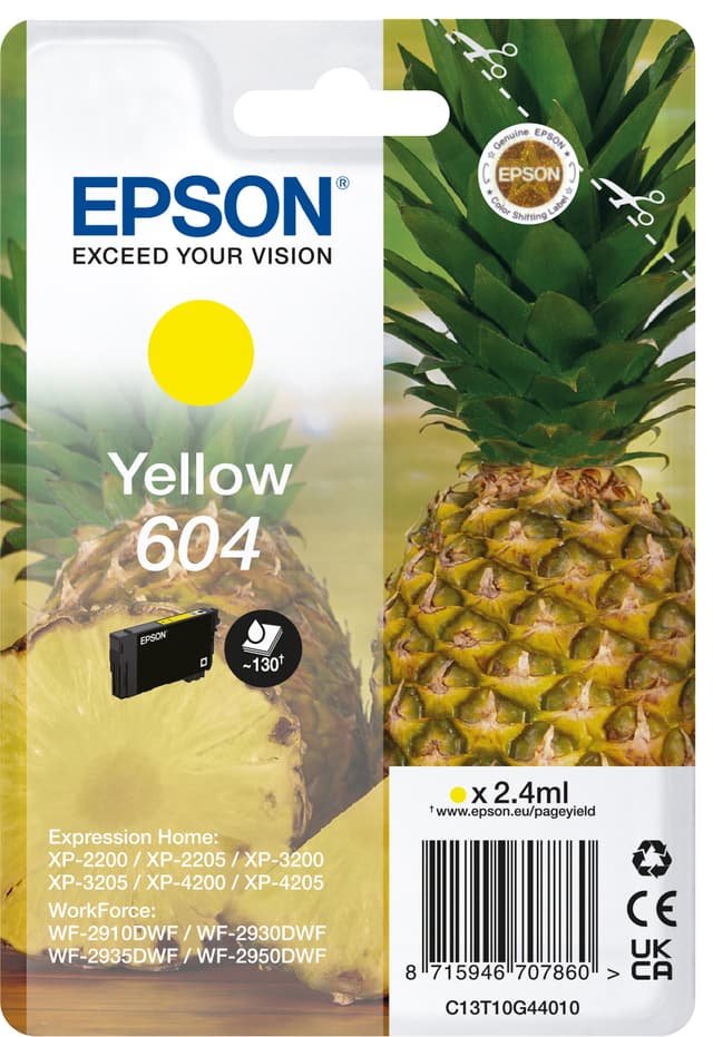 Epson 604 blækpatron (gul)
