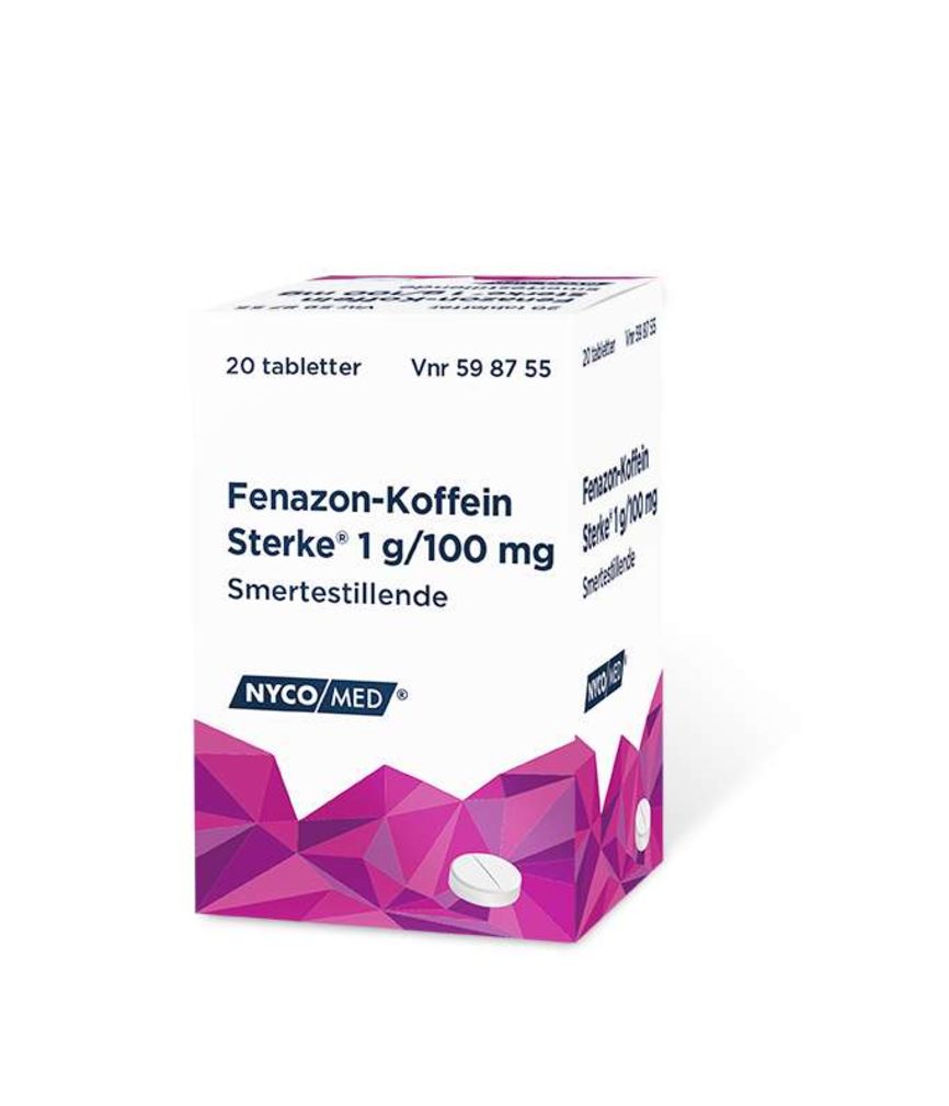 Fenazon-Koffein Sterke tabletter 1 g/100 mg