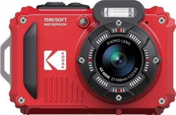 Kodak PIXPRO WPZ2, 16,76 MP, 4608 x 3456 pixel, BSI CMOS, 4x, Fuld HD, Rød