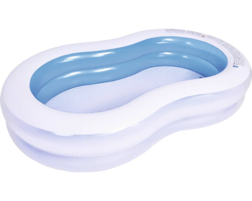 Opzetzwembad Fast-Set-Pool Familypool PVC rechthoekig 240x140x47 cm zonder accessoires wit/blauw
