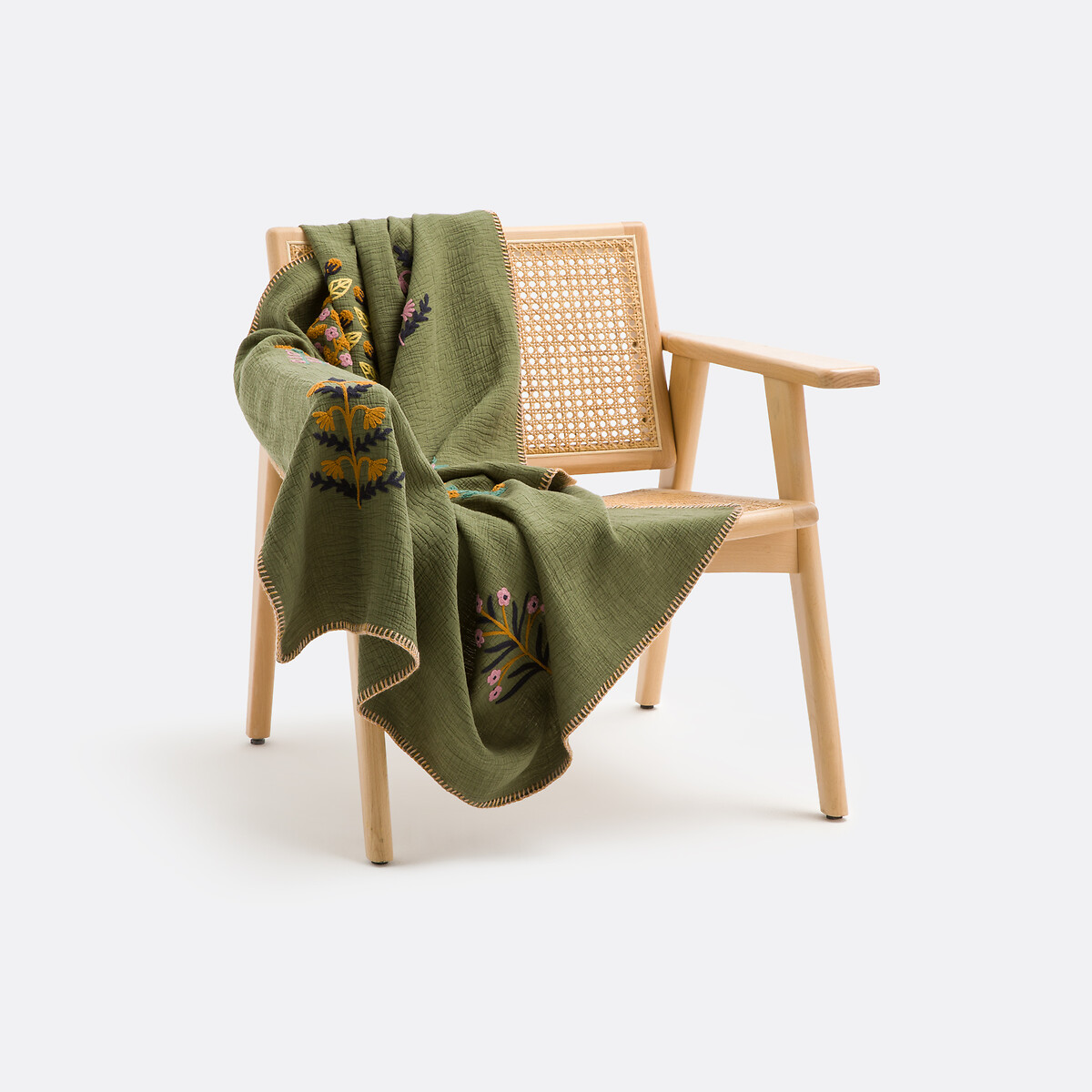 LA REDOUTE INTERIEURS<br>Manta bordada com estampa floral, Justin