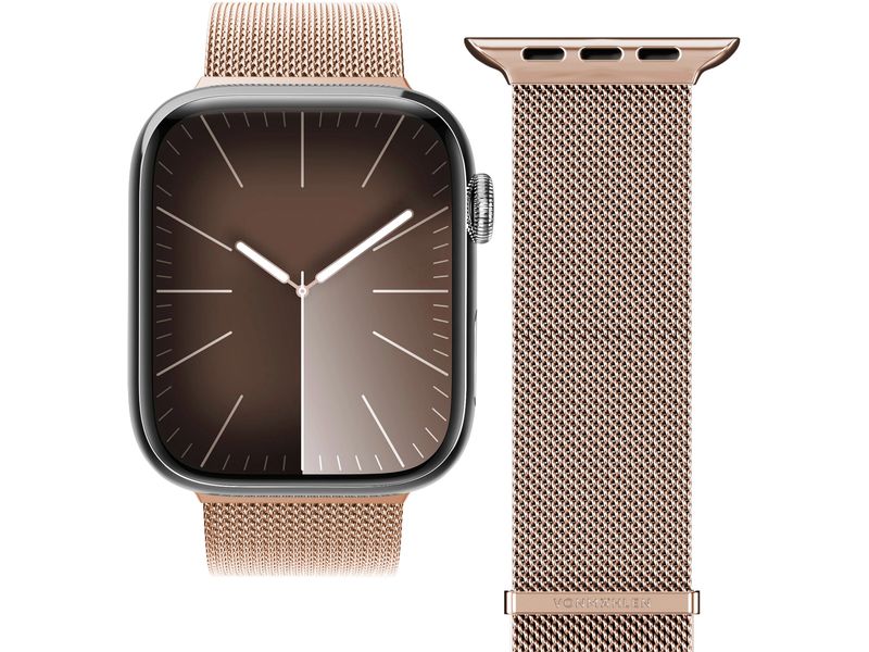 Vonmählen Armband Milanese Loop 2 Apple Watch 38/44/45/49 m Edelstahl-Armband für Apple Watch 38/44/45/49 mm