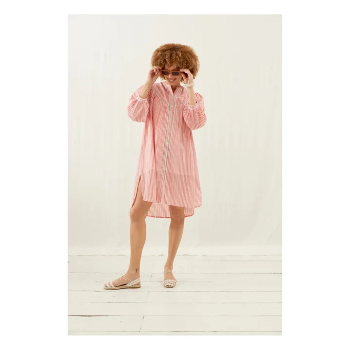 Louise Misha Robe Liviane Rayures - Collection Femme | Rose