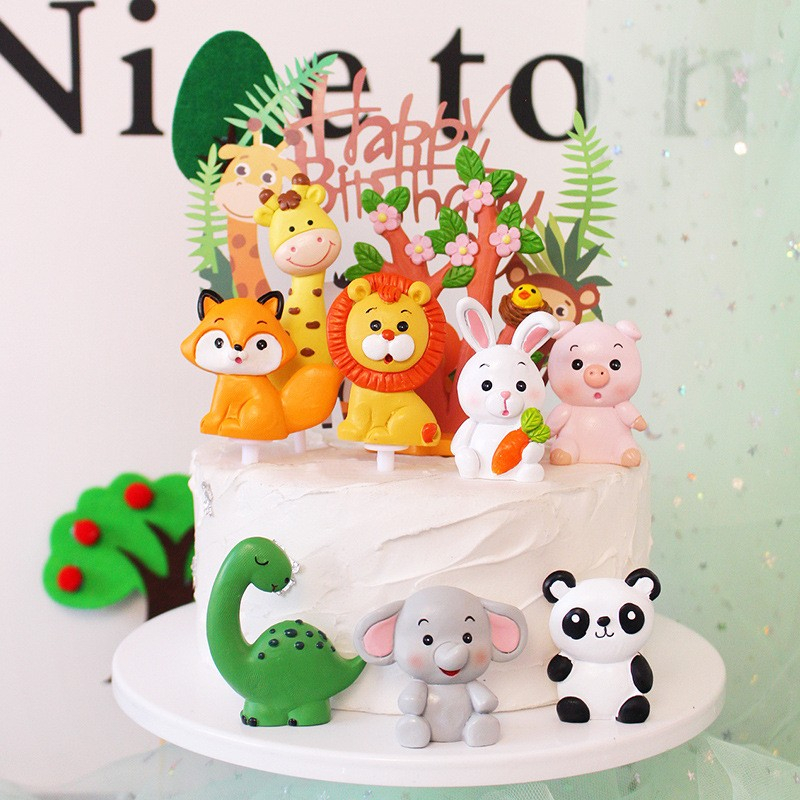 Kuchenstecker Weichkeramik Tier Kinder Tortenstecker Topper Dekoration für Torten - Fuchs