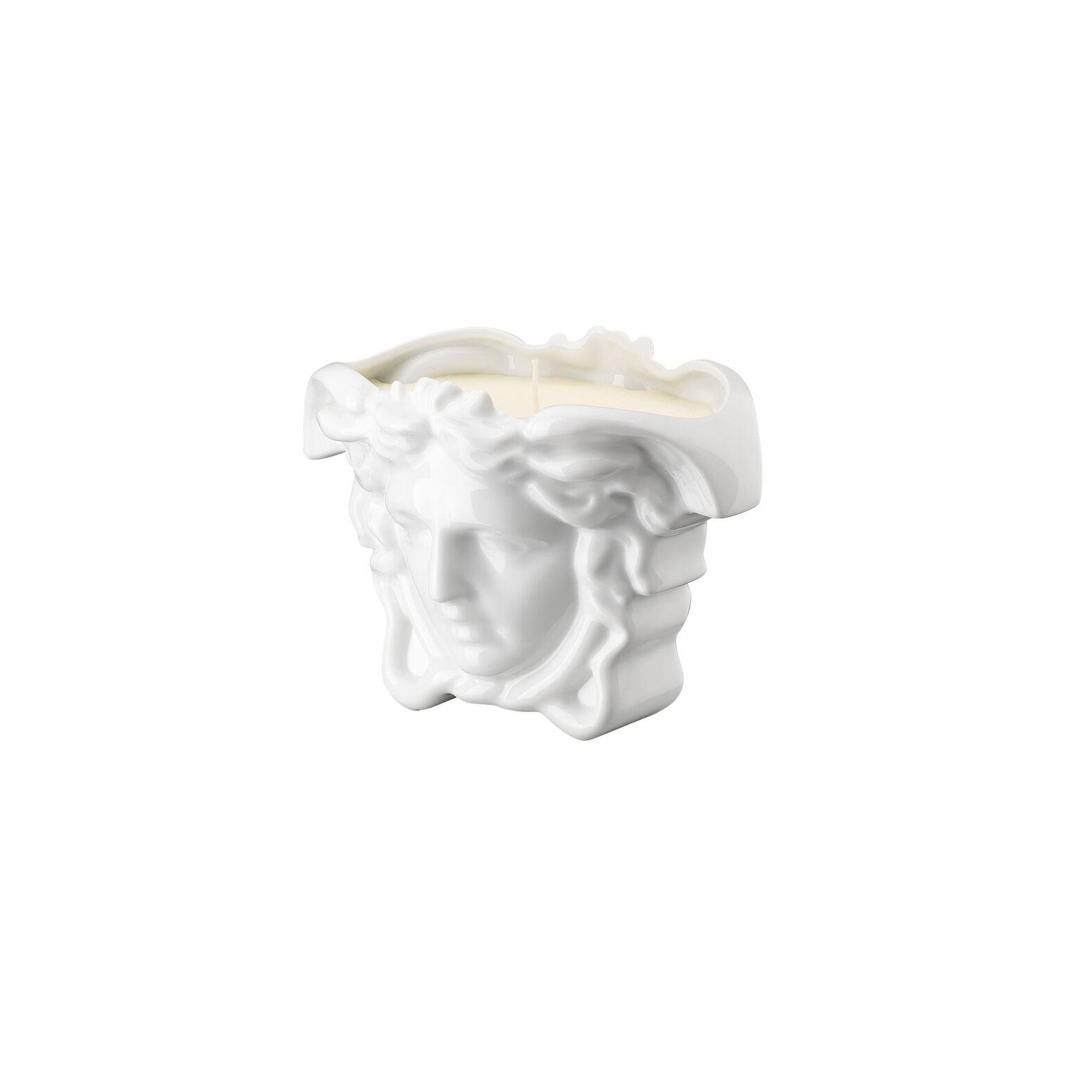 Medusa Grande White Tischlicht mit Duftwachs