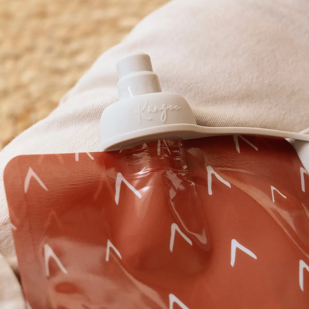 Kangoo et cie Becs anti-versements gris pour pochettes alimentaires (2)