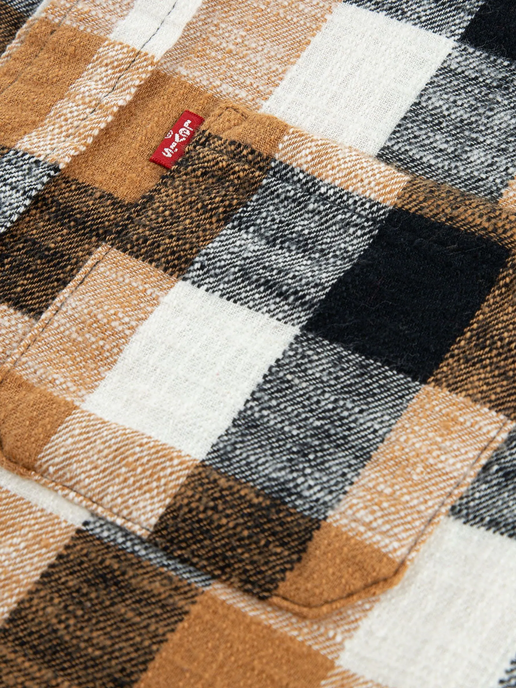 Zwart - Levi's® Logo Buffalo Check Flannel Shirt