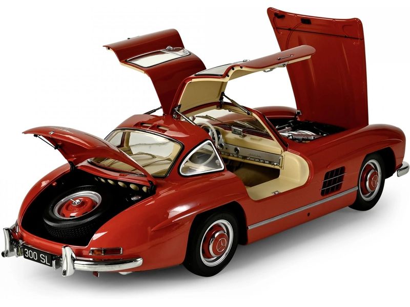 IXO Models Bausatz Mercedes 300 SL, Rot 1:8 Modellbausatz im Massstab 1:8