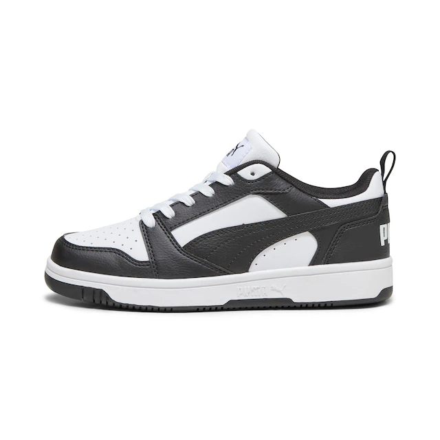 PUMA Sneaker »REBOUND V6 LO JR«  mit Schnürverschluss, dämpfendes Fussbett, aus Synthetik
