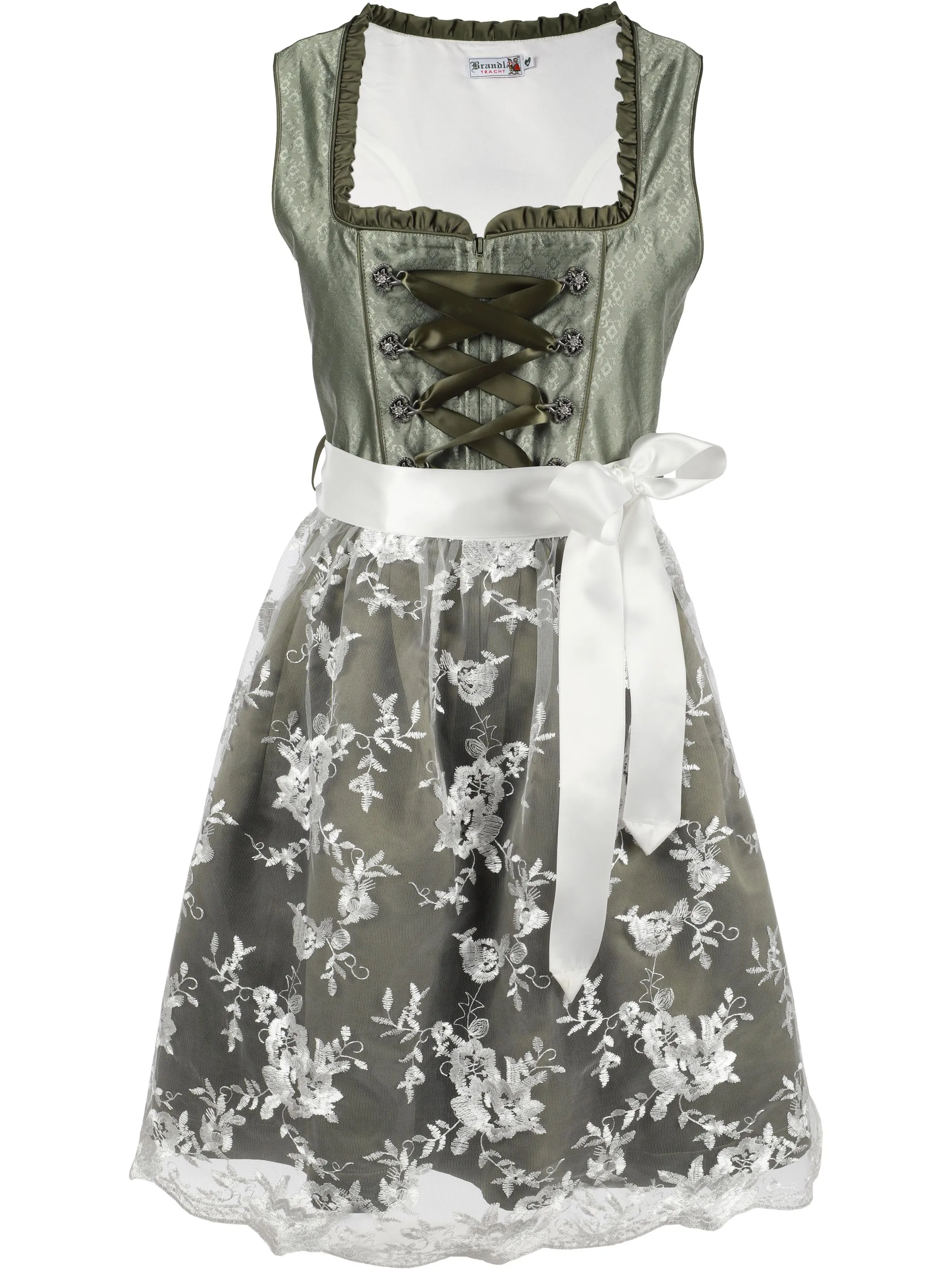 Damen Dirndl mit Spitzenschürze