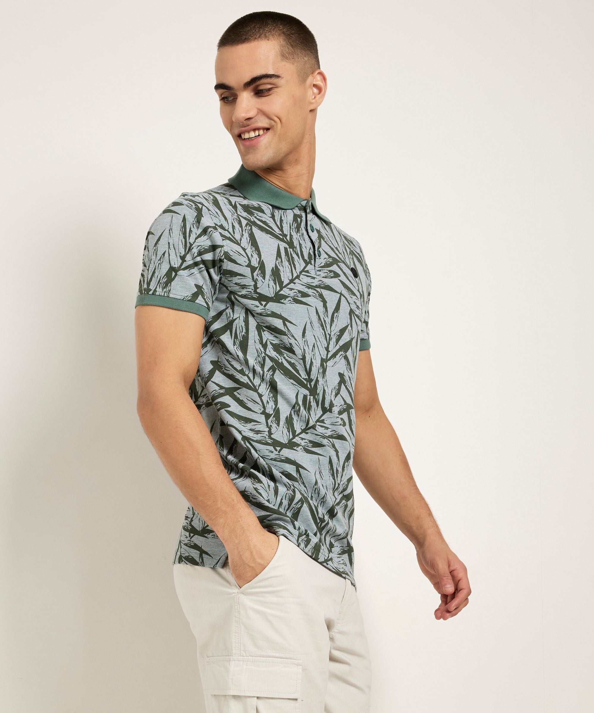 polo met bladprint
