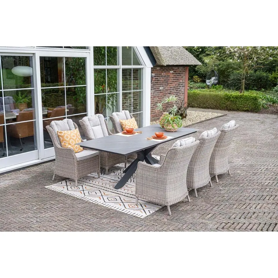 Osborne dining fauteuil - vintage willow - desert sand
