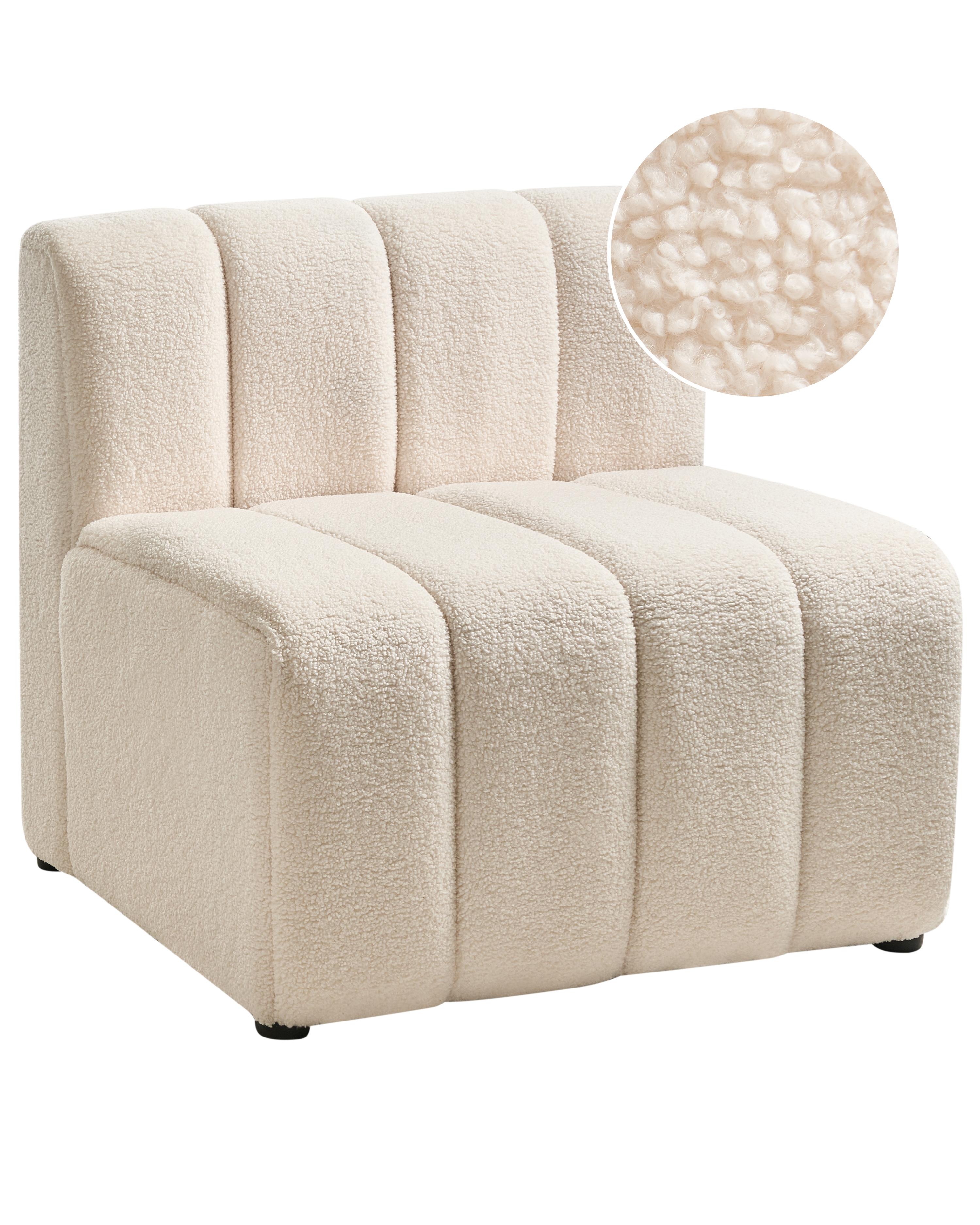 Fauteuil KAGE Bouclé Lichtbeige