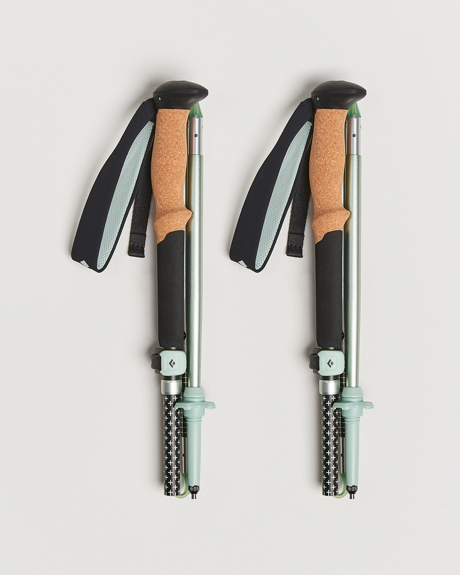 Black Diamond Distance FLZ Trekking Poles Black/Foam Green