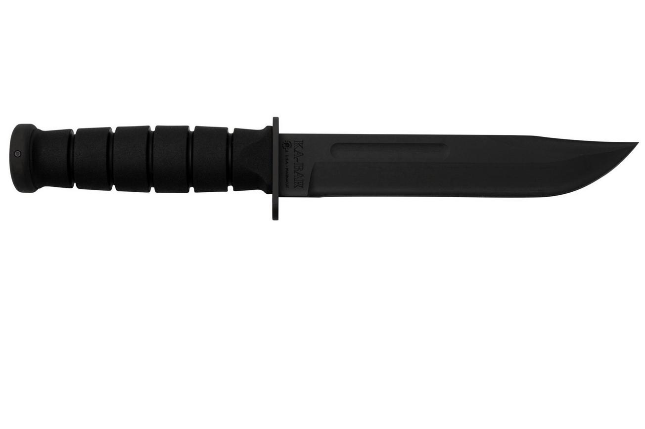 Spartan KA-BAR SB54 CPM MagnaCut, Black, Black Kydex Sheath, vaststaand mes