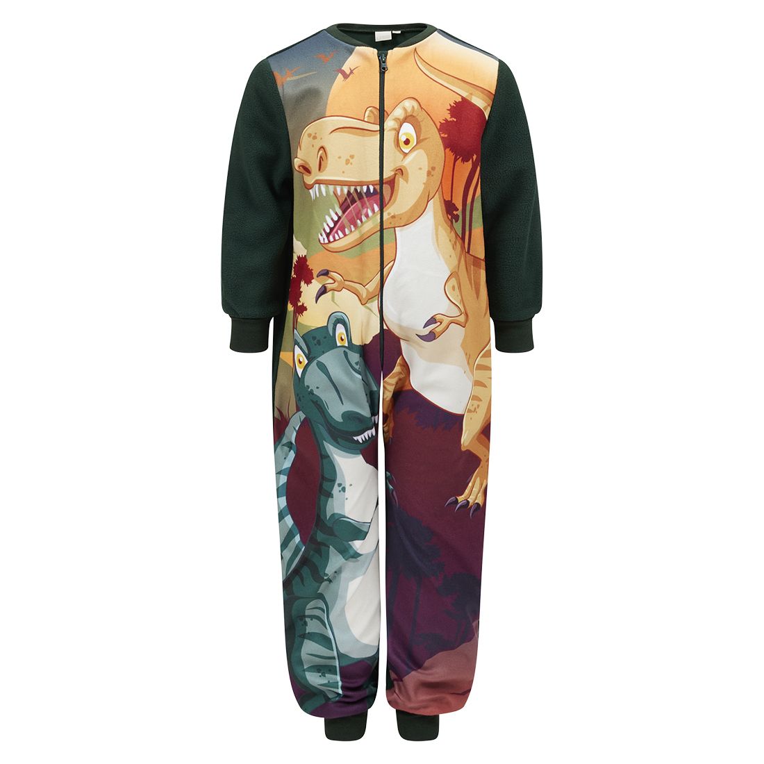 Jumpsuit i fleece med print